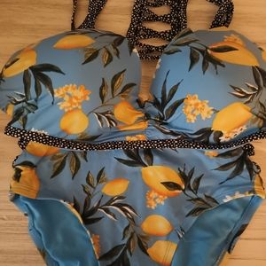 2pc.Lemon bathing suit